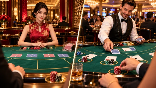 Baccarat and blackjack cards